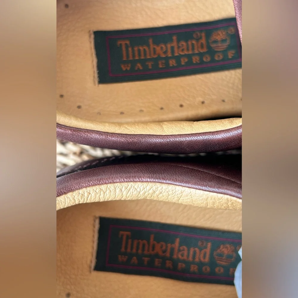 Timberland Brand Men’s‎ Waterproof Oxfords Brown Leather Size 9.5W